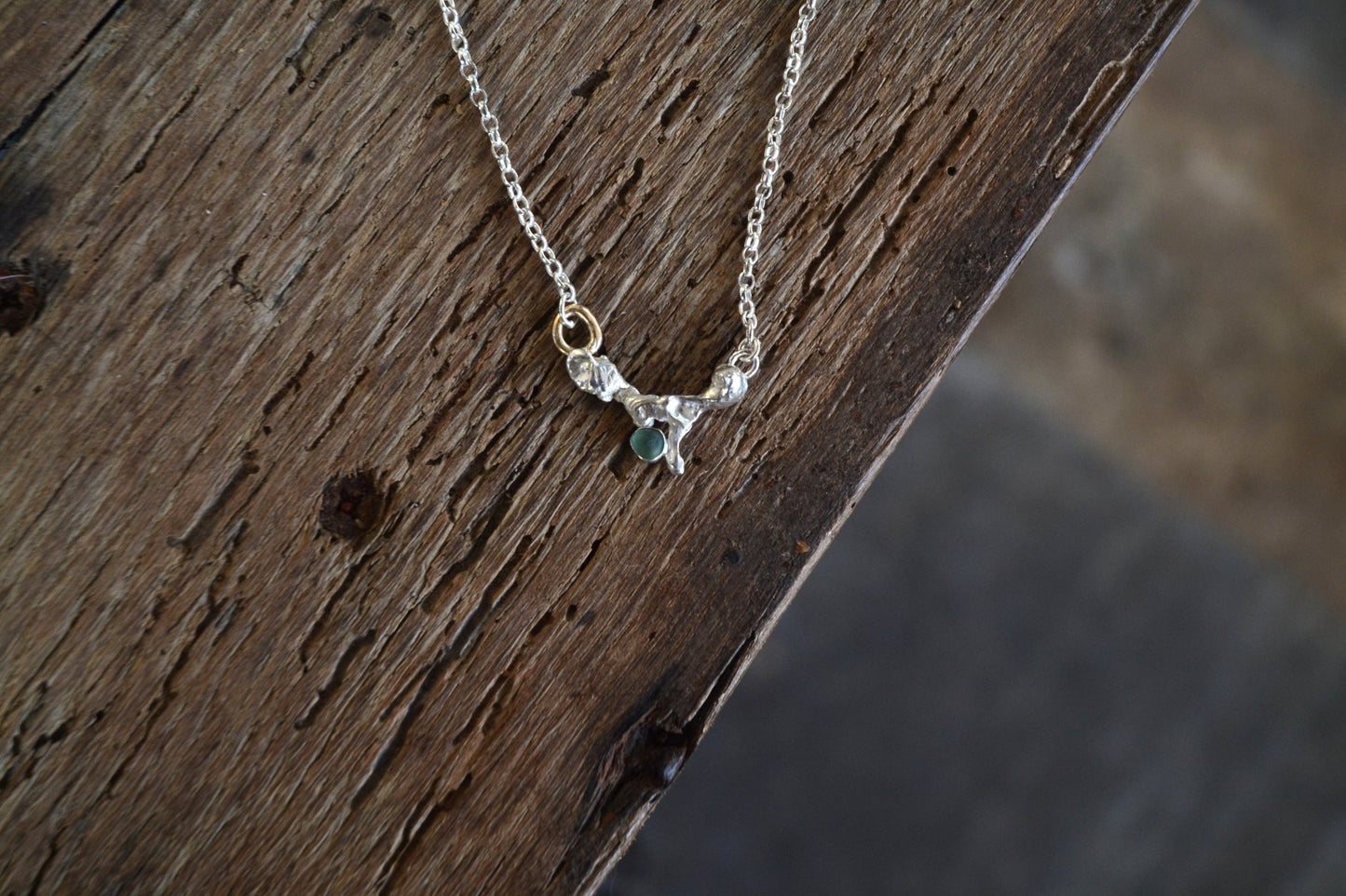 Aquamarine Sea Glass Necklace - SeaMaid