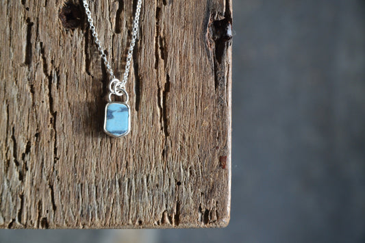 Blue Sea Pottery Necklace