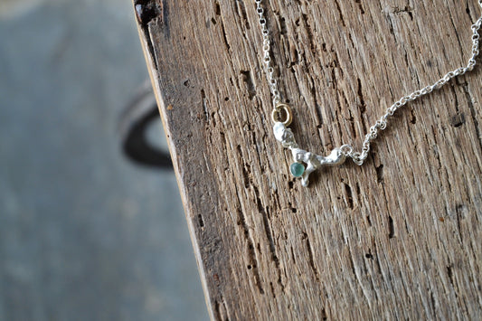 Aquamarine Sea Glass Necklace