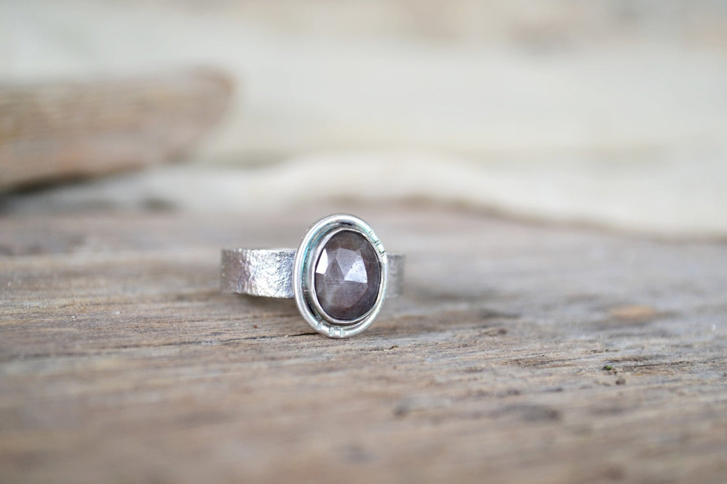 Dusky Purple Sapphire Ring - SeaMaid