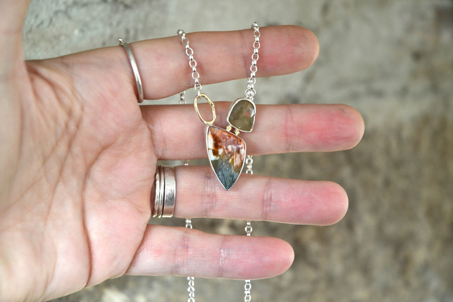 Jasper & Sapphire Necklace - SeaMaid