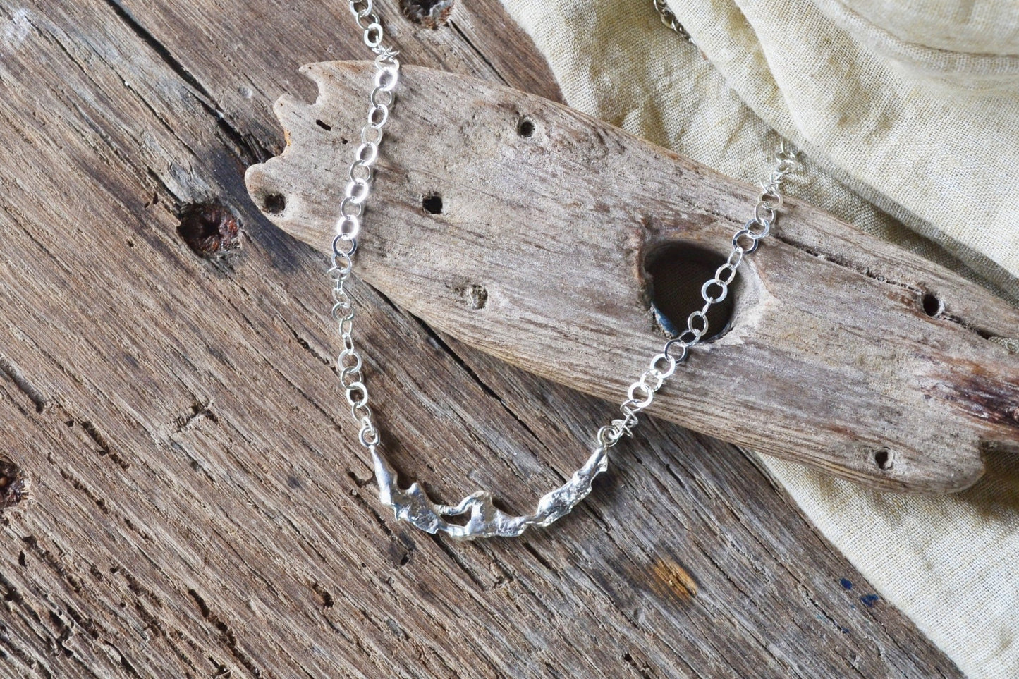 Molten Silver Necklace - SeaMaid