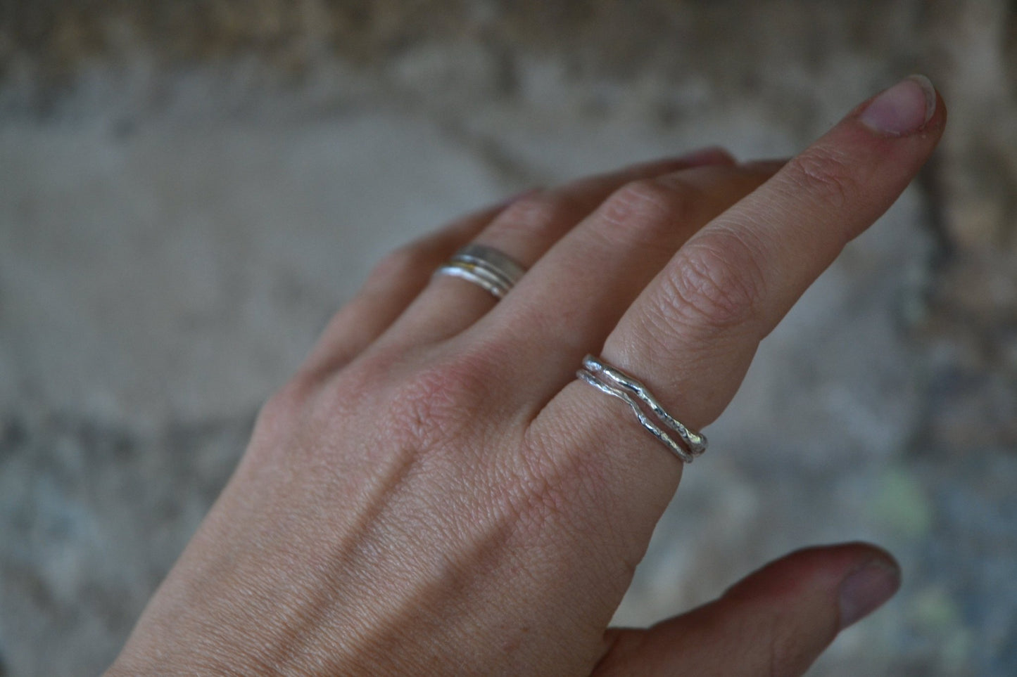 Molten Silver Ring - SeaMaid