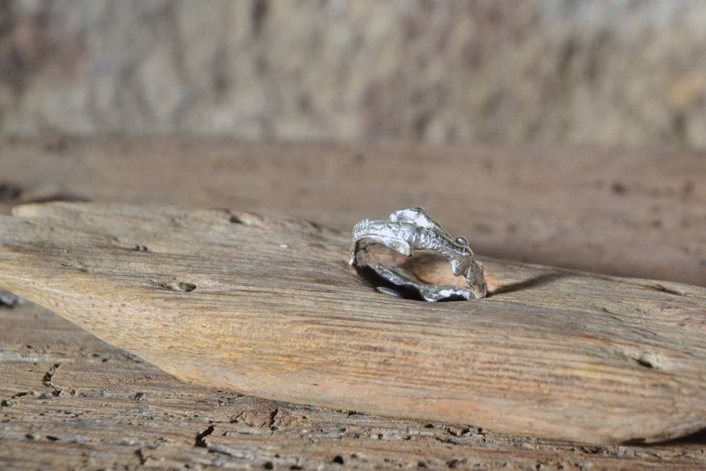 Molten Silver Ring - Size N - SeaMaid