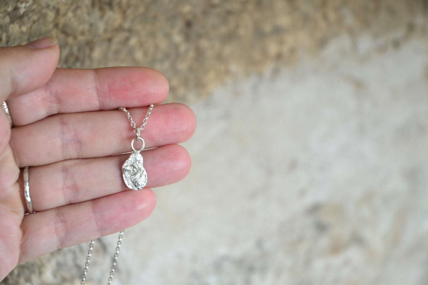 Molten Silver Strotha Necklace
