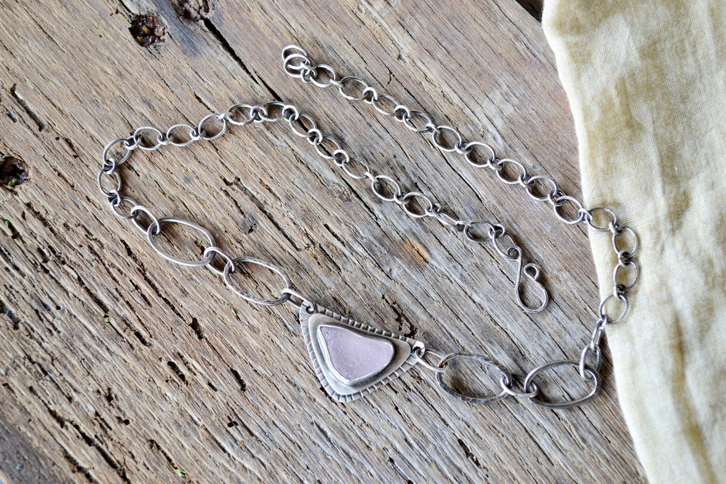 Pink Sea Glass Necklace - SeaMaid