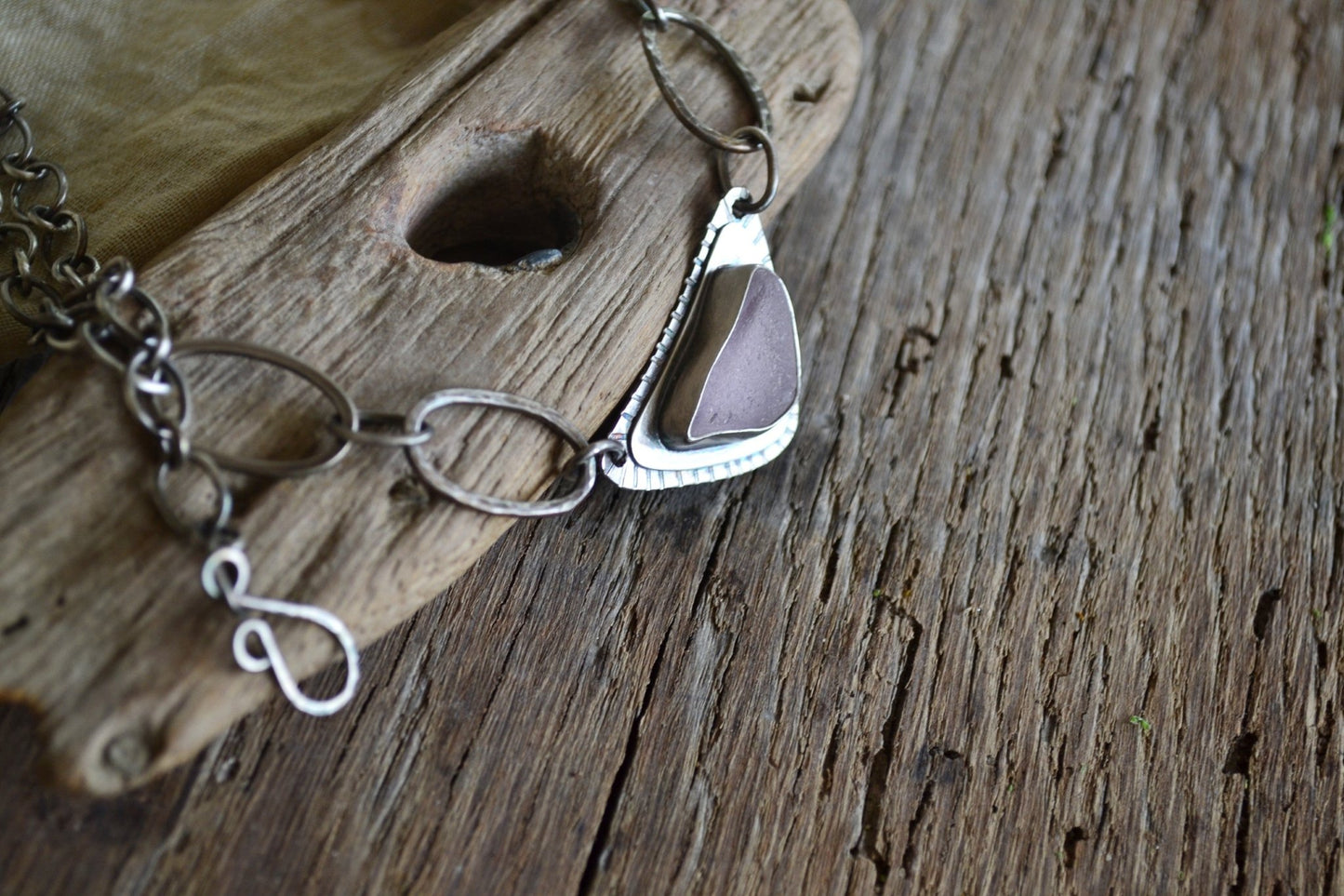 Pink Sea Glass Necklace - SeaMaid