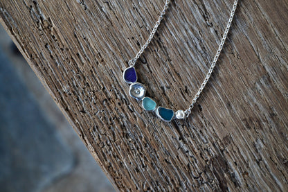 Rare Sea Glass Bar Necklace