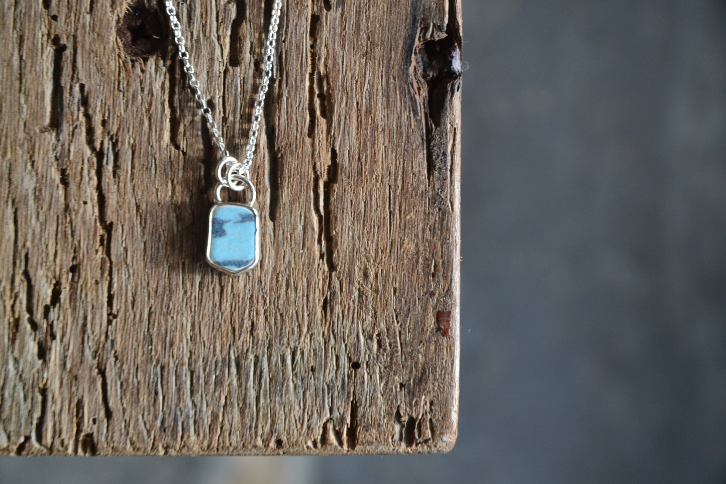 Blue Sea Pottery Necklace
