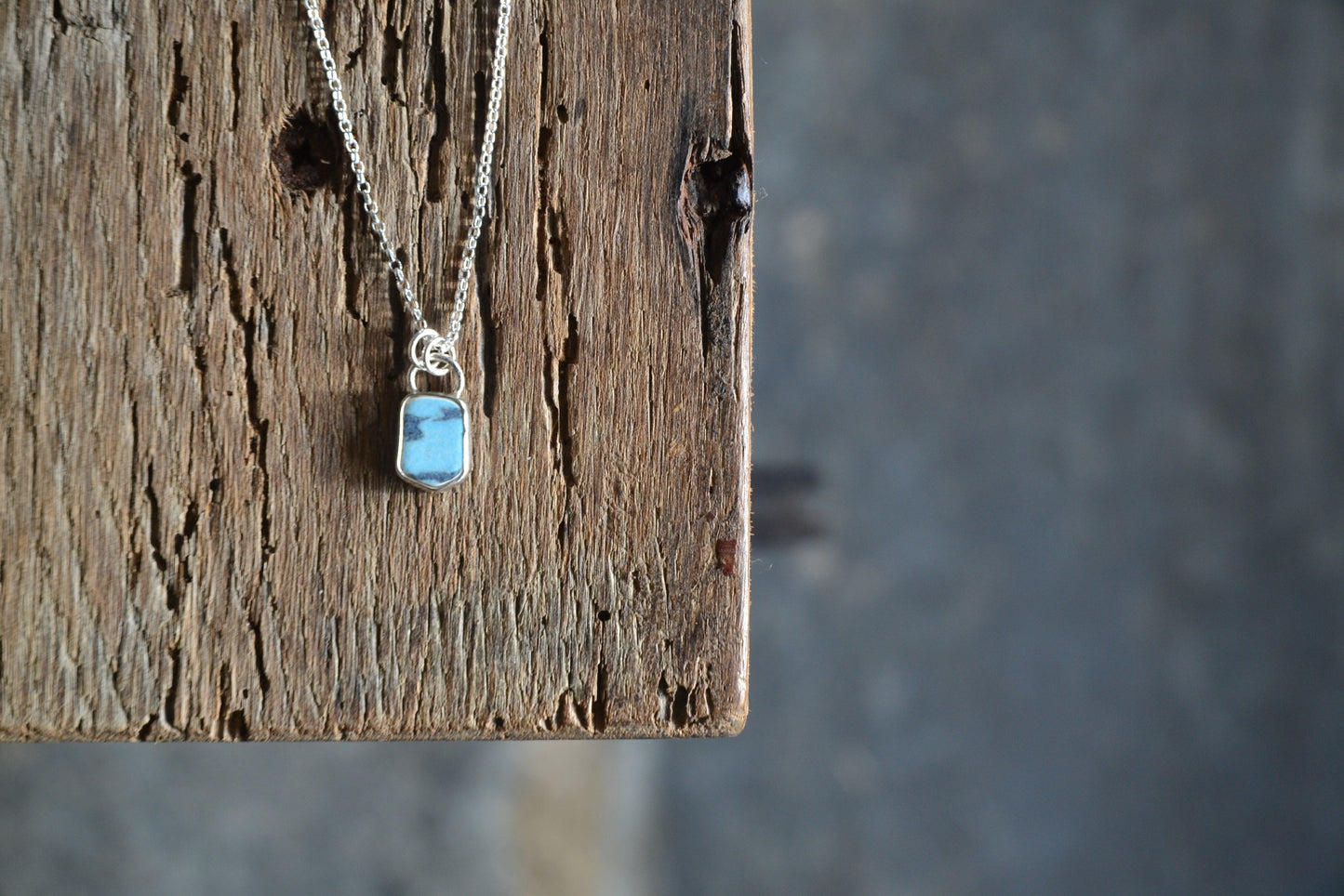 Blue Sea Pottery Necklace