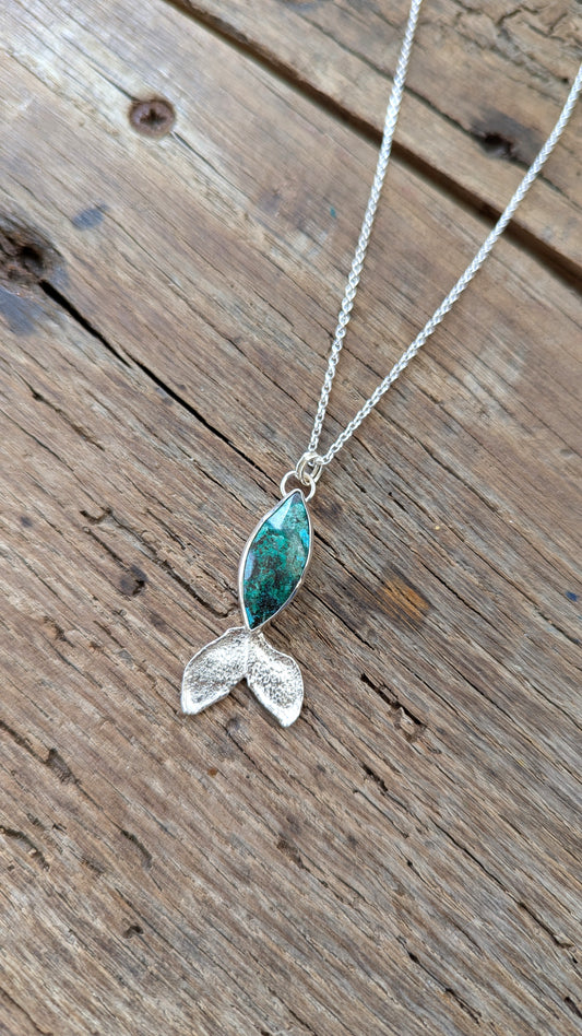 Chrysocolla Quartz Fish