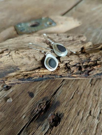 handmade sea glass earrings