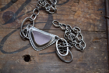 Pink Sea Glass Necklace