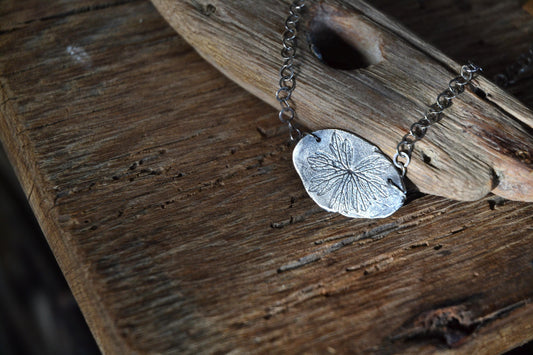 Geranium Leaf Necklace