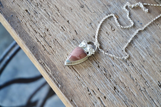 Jasper & Molten Silver Necklace