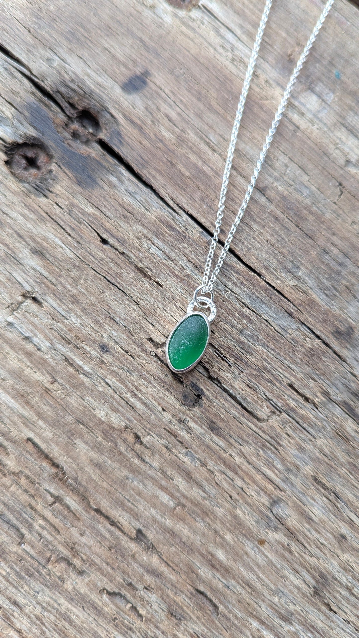 Green Sea Glass Necklace