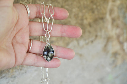Linda Marie Plume Agate Necklace