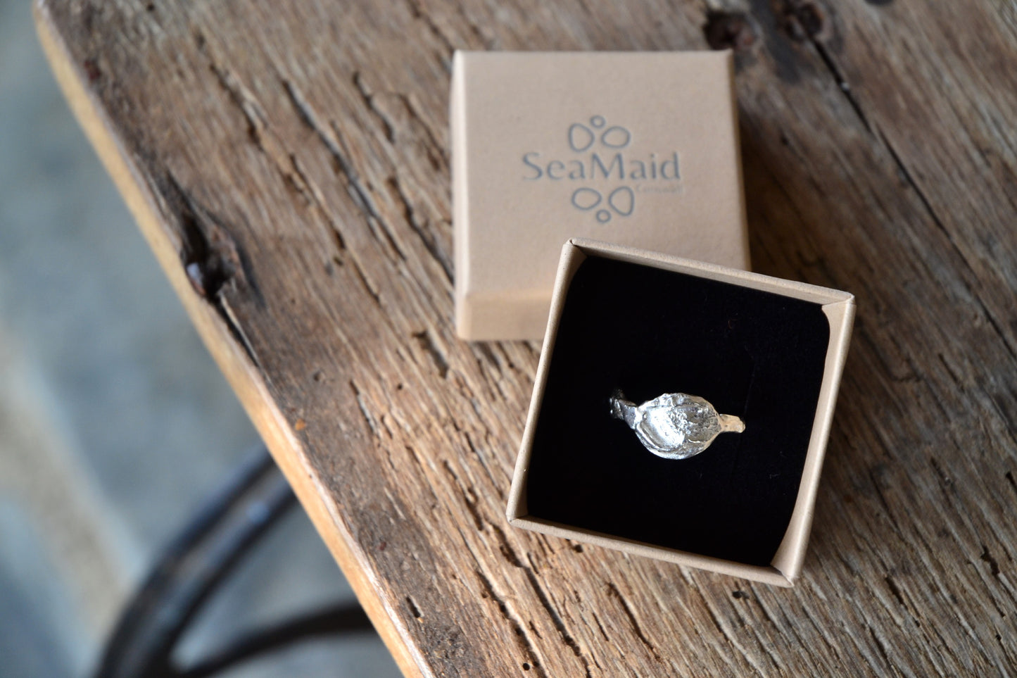 Molten Silver Ring - Size S