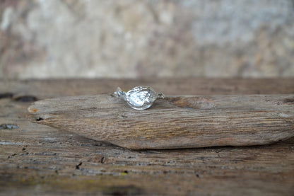 Molten Silver Ring - Size S
