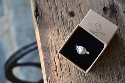 Molten Silver Ring - Size S
