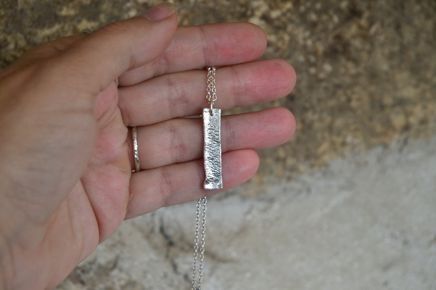 Silver Sandbar Necklace
