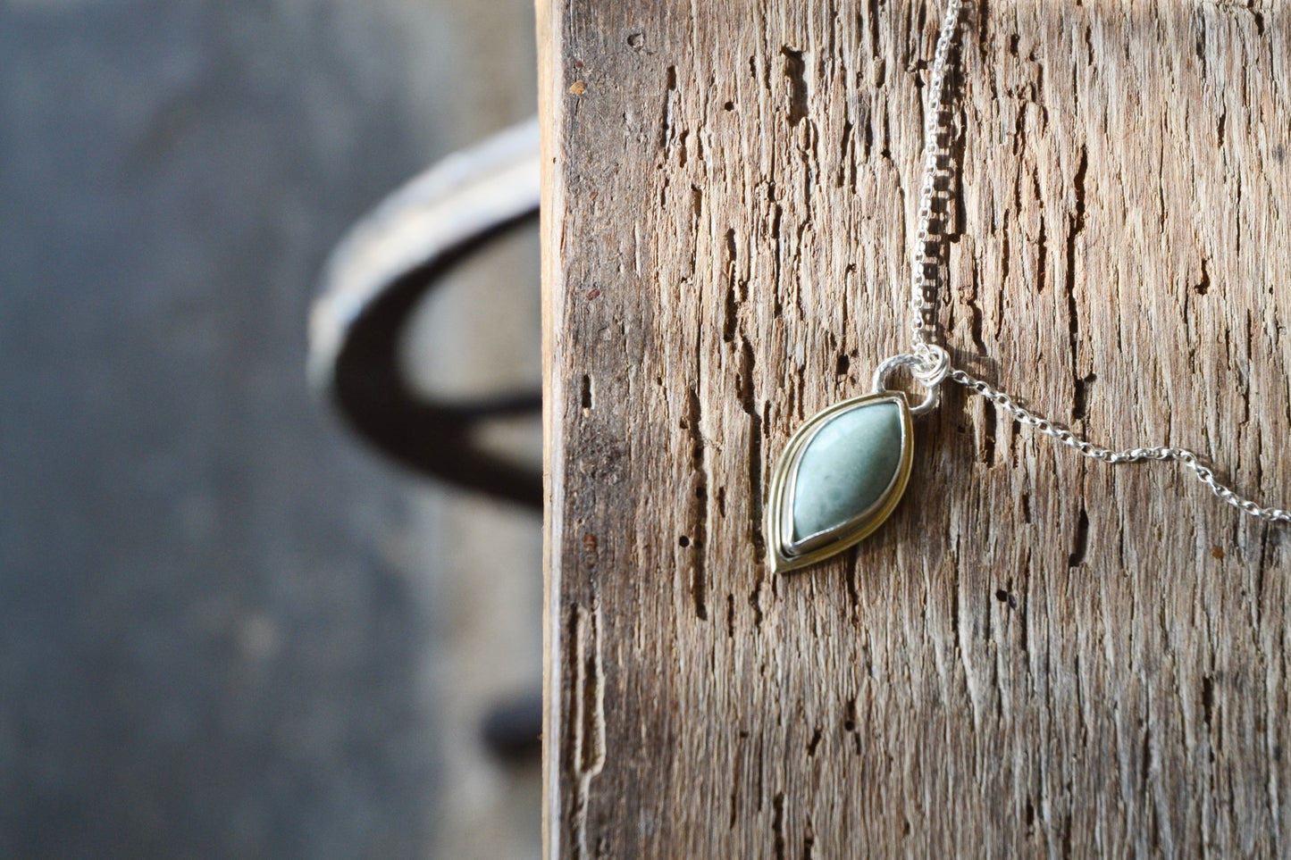 Mtorolite, Silver & Gold Necklace