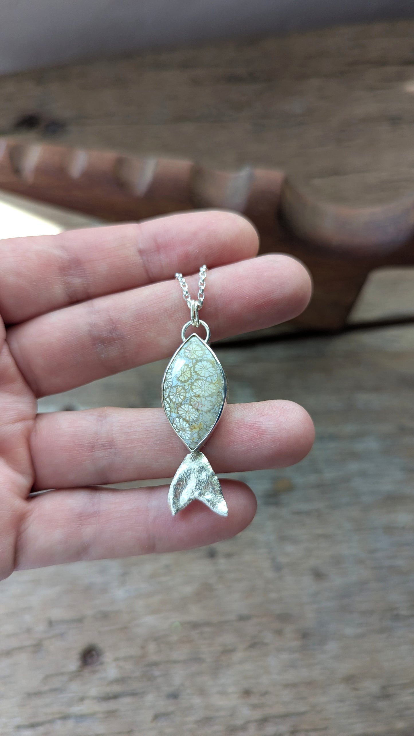 Fossilised Coral Fish