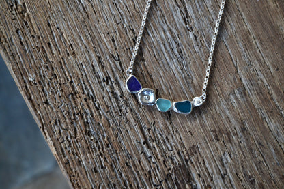 Rare Sea Glass Bar Necklace