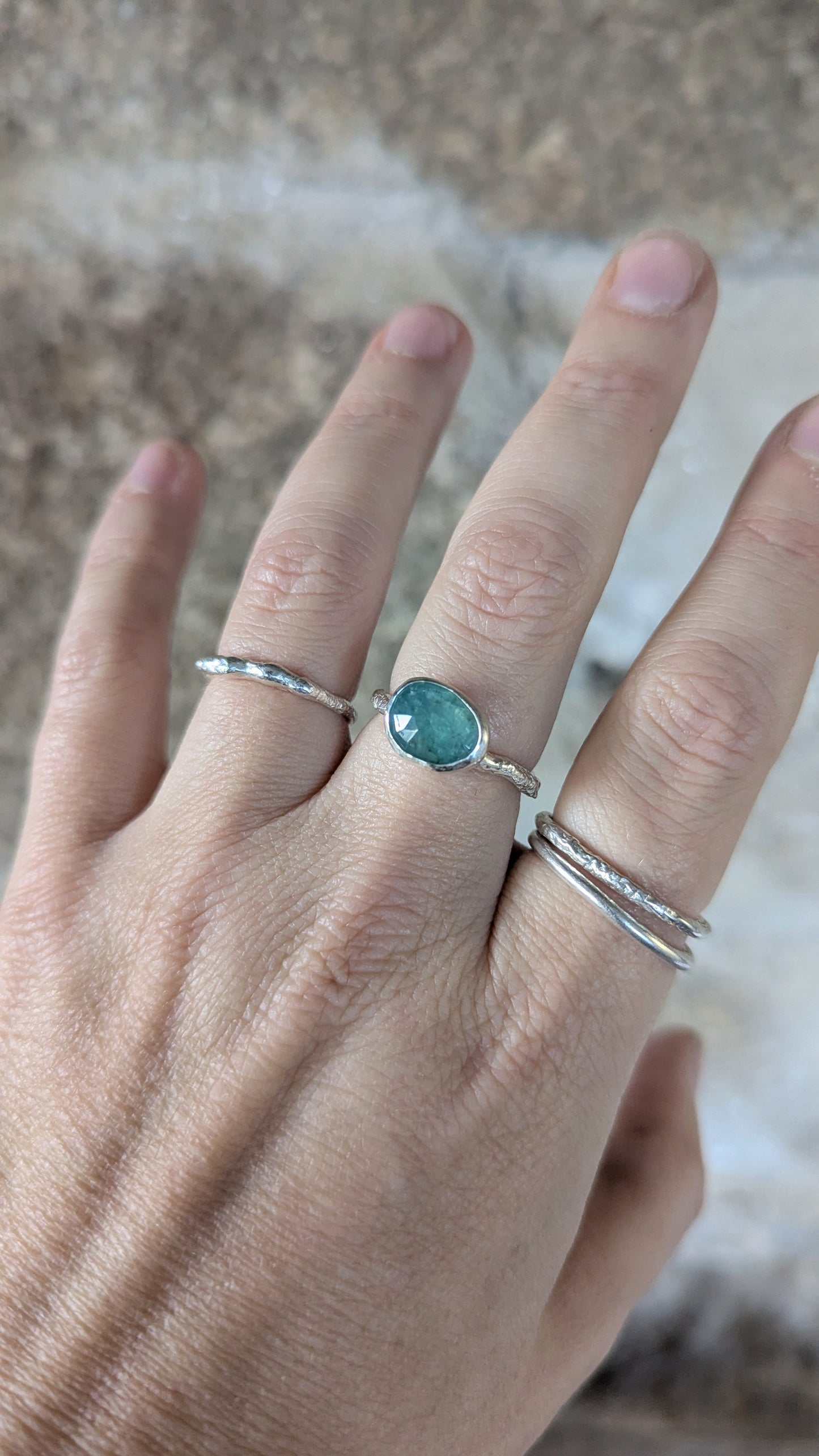 Grandidierite Ring - Size Q