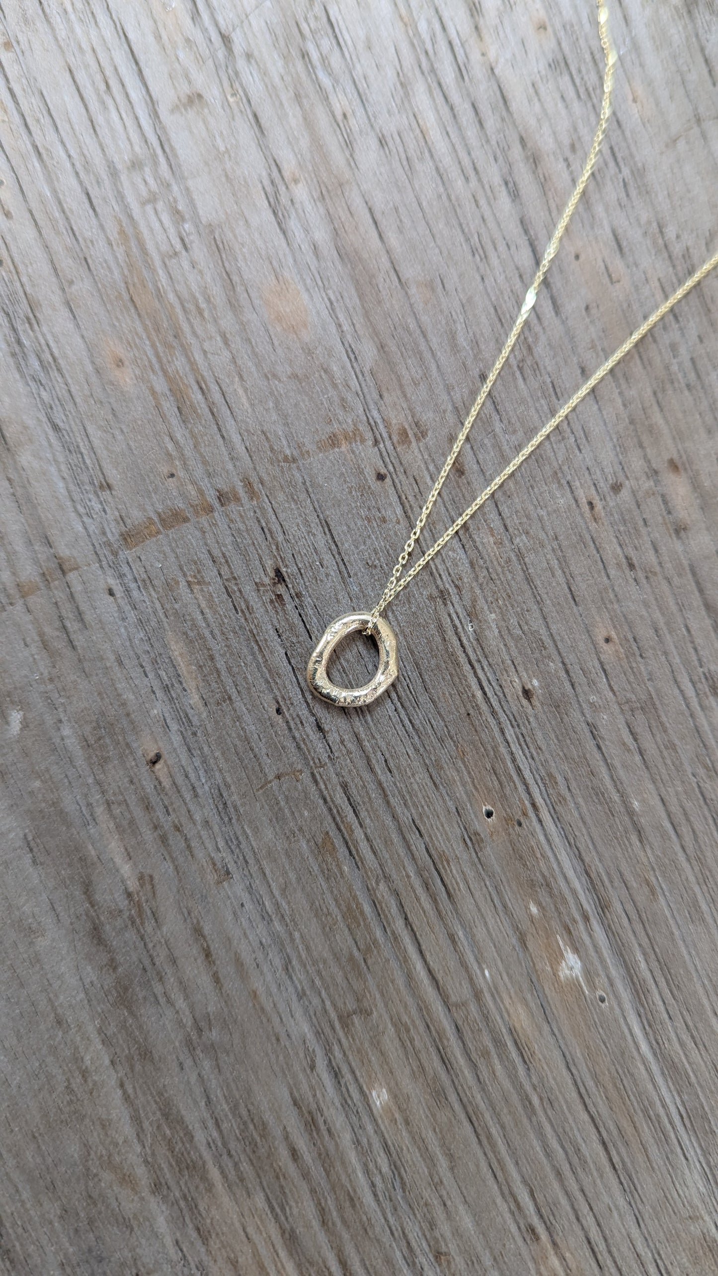 Small Molten Ring Necklace