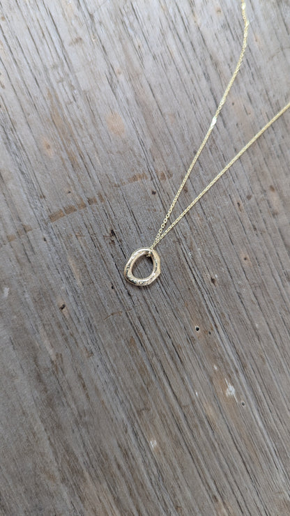 Small Molten Ring Necklace