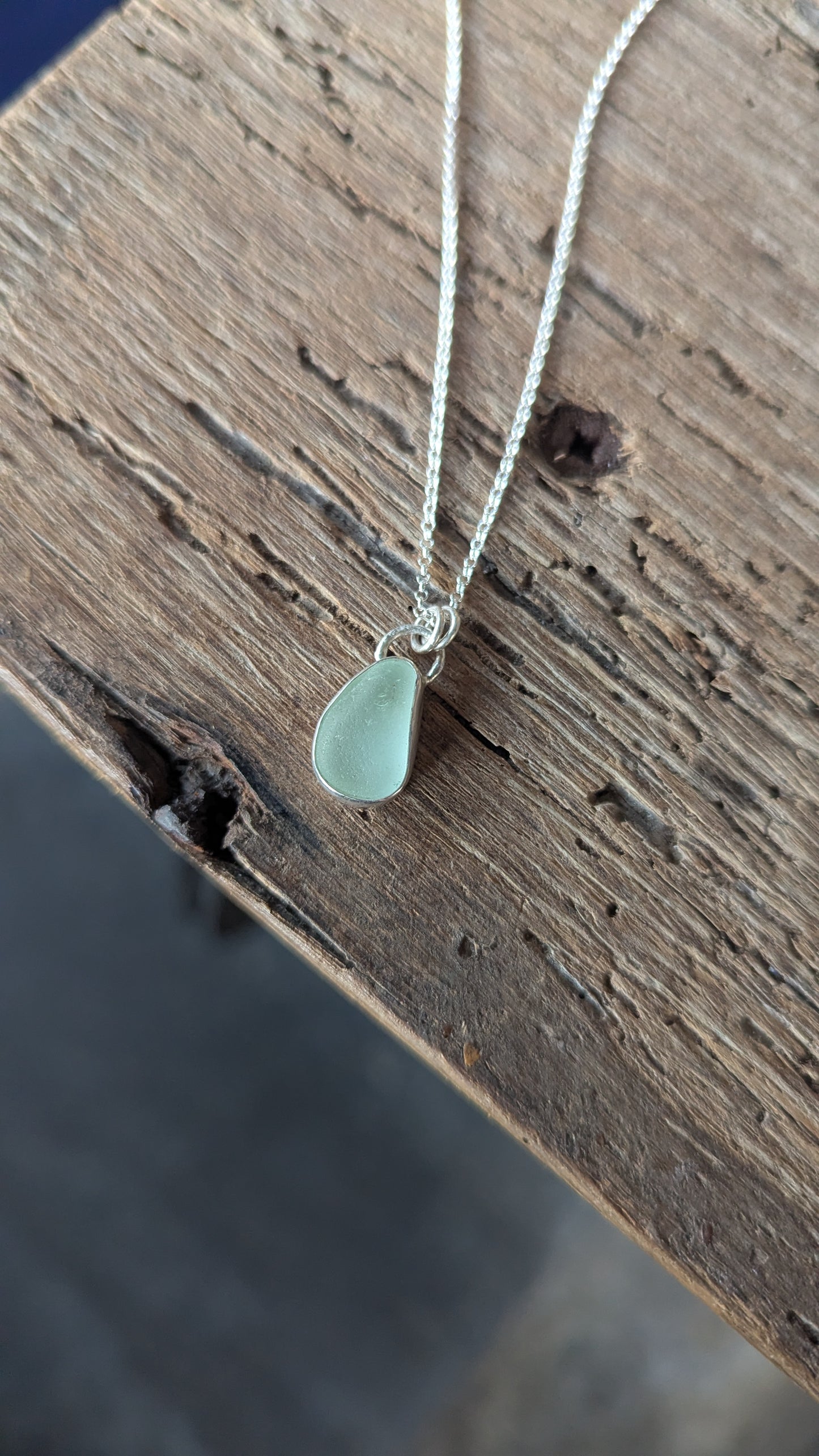 Seafoam Sea Glass Necklace