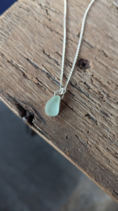 Seafoam Sea Glass Necklace