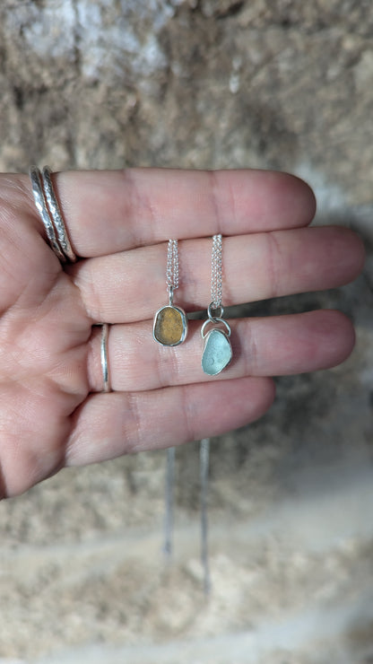 Mini Cornish Sea Glass Necklace