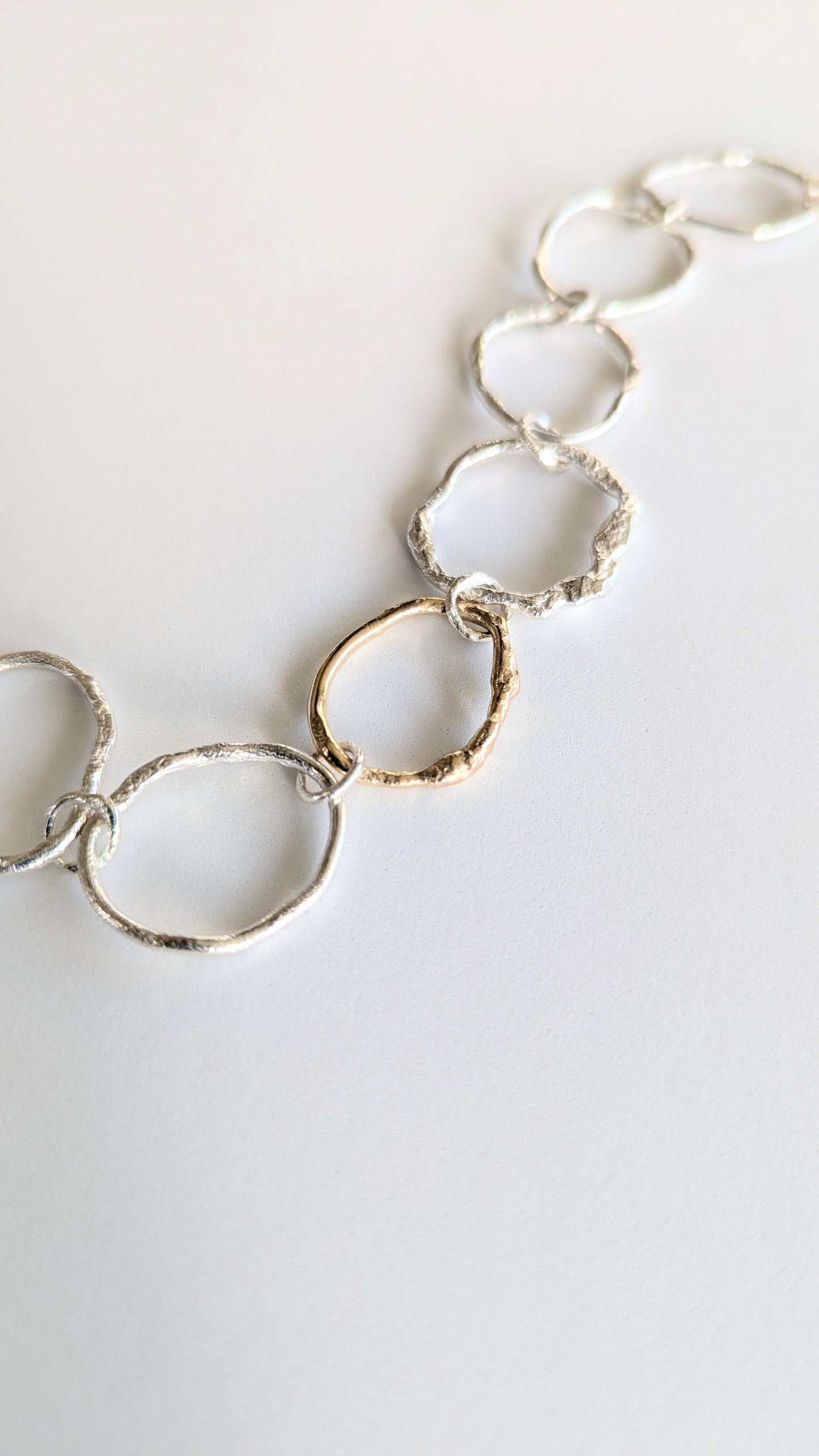 Molten Ring Bracelet - Silver & Gold