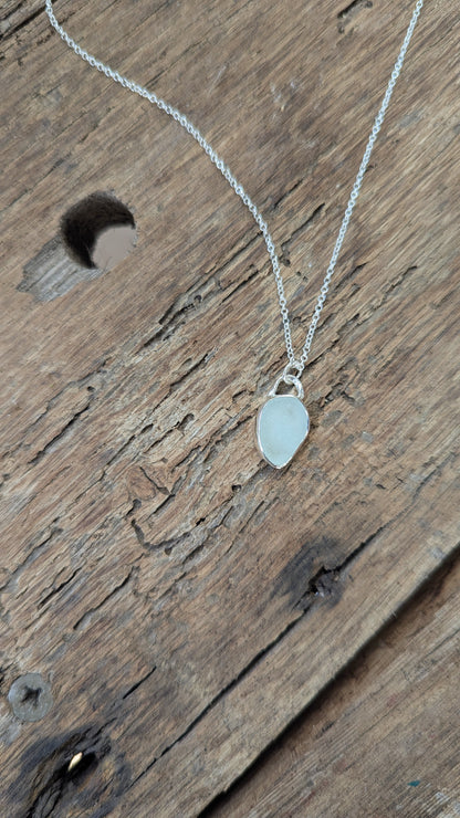Seafoam Sea Glass Necklace