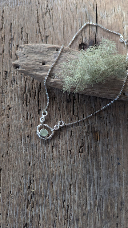 Seafoam Sea Glass Necklace