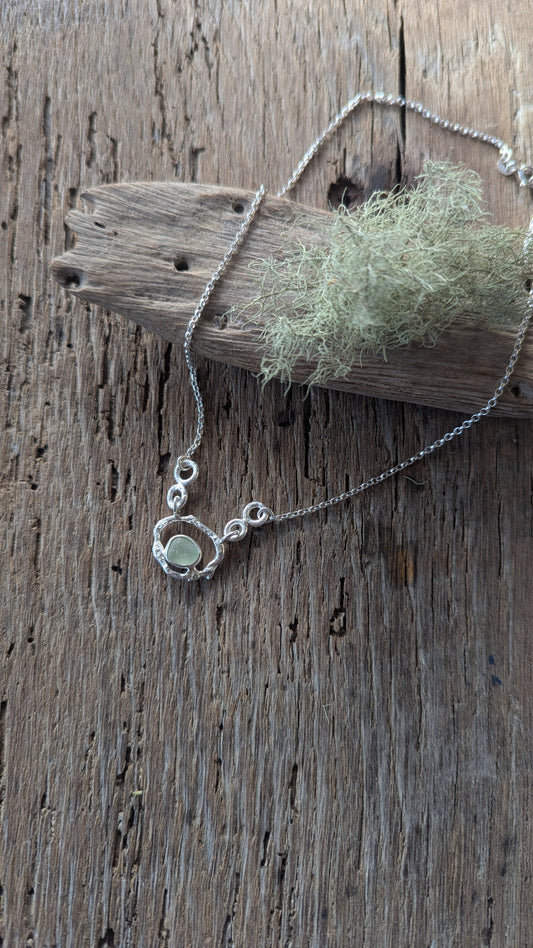 Seafoam Sea Glass Necklace