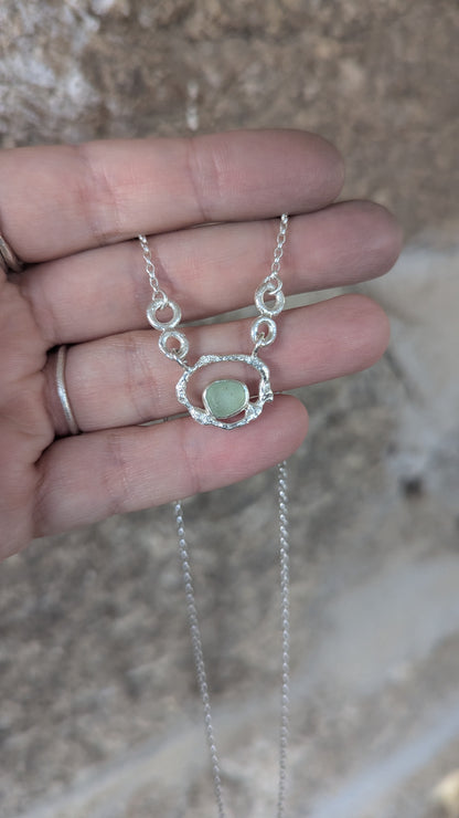 Seafoam Sea Glass Necklace