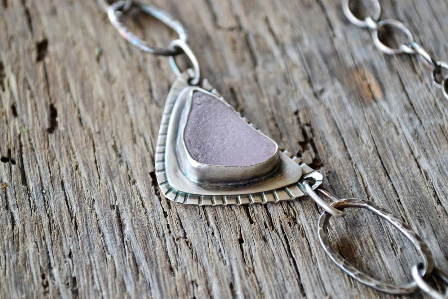 Pink Sea Glass Necklace