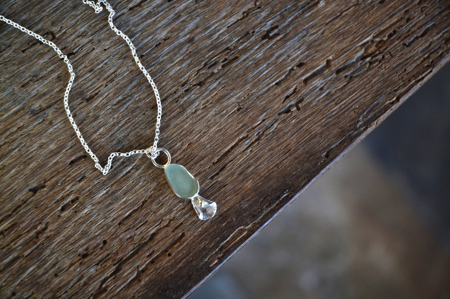 Seafoam Sea Glass Necklace - SeaMaid
