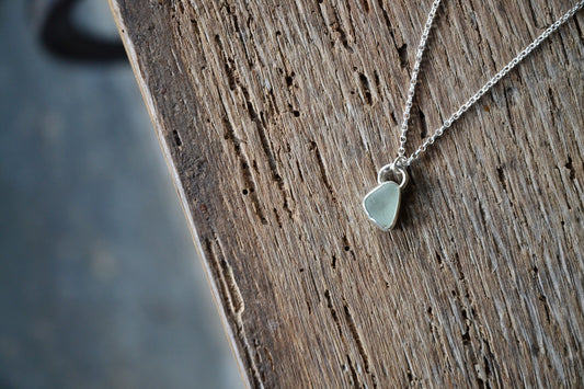 Seafoam Sea Glass Necklace