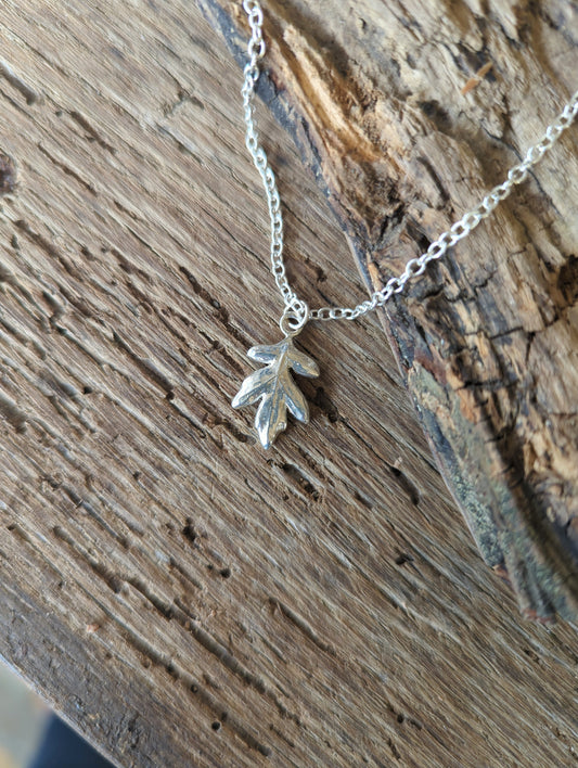 Hawthorn Leaf Necklace