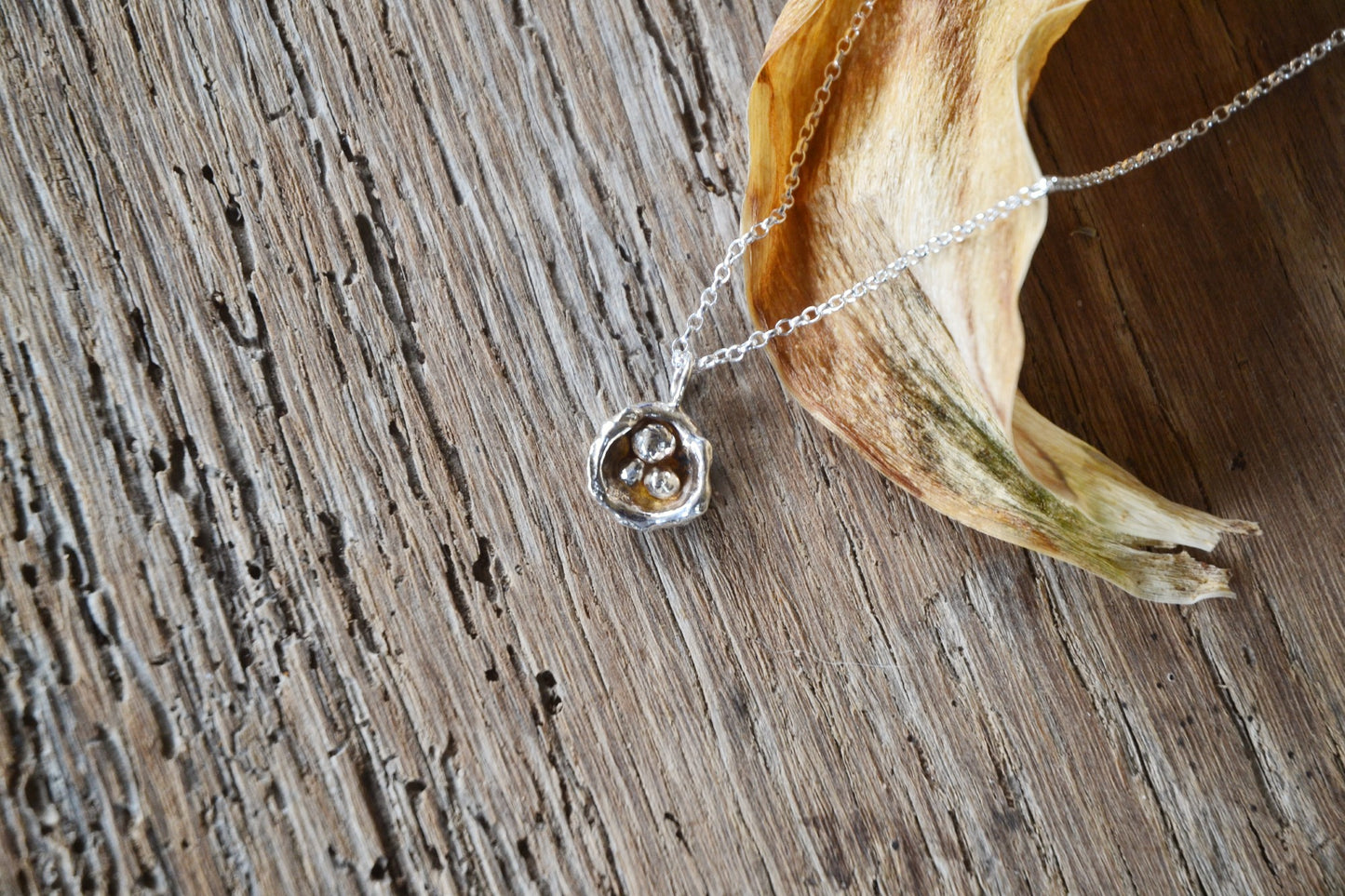 Silver Nest Necklace