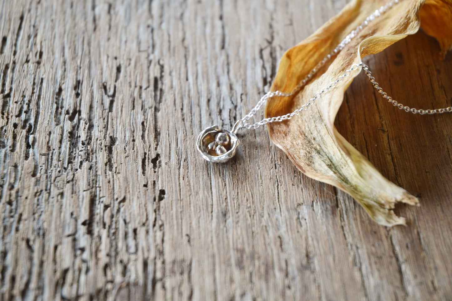 Silver Nest Necklace