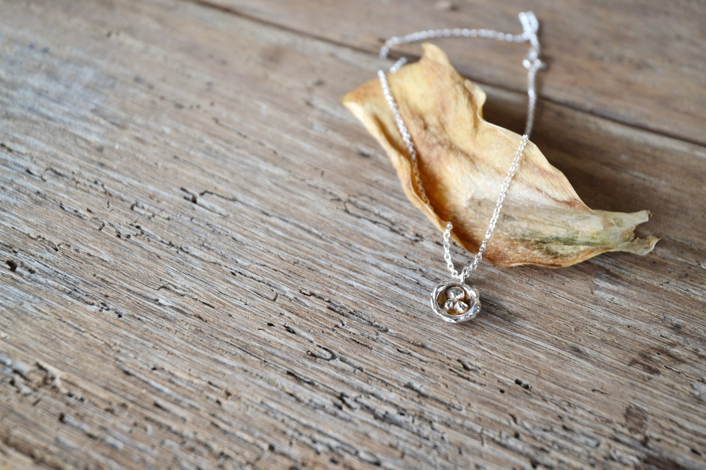 Silver Nest Necklace
