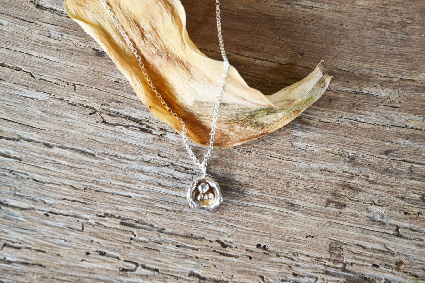 Silver Nest Necklace