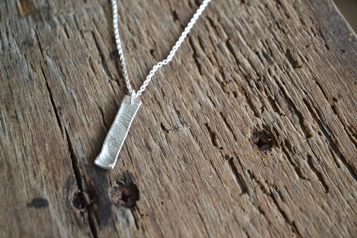 Silver Sandbar Necklace