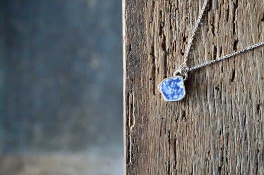 Spongeware Beach Pottery Necklace