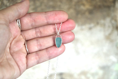 Turquoise Sea Glass Necklace